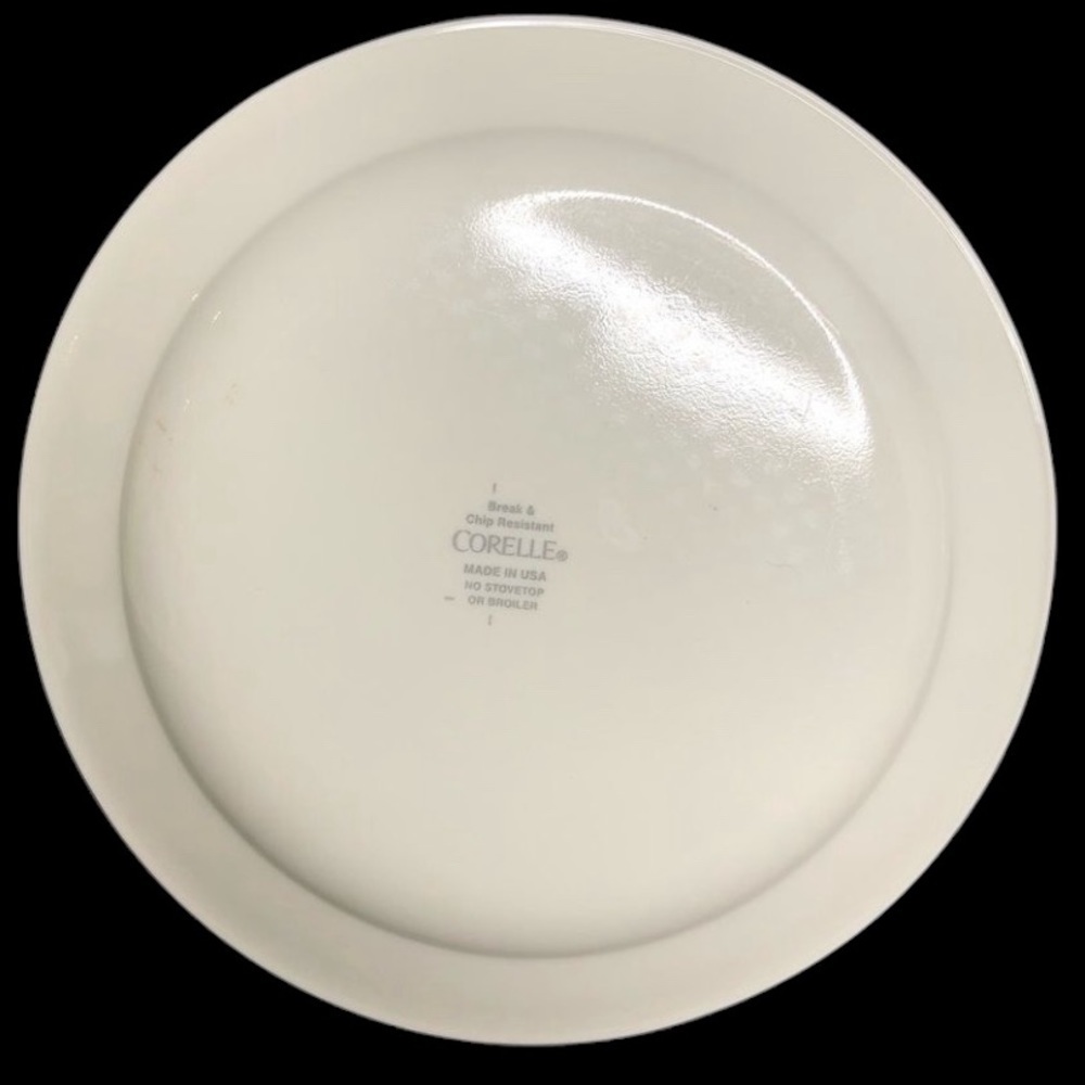 2 Corelle Gypsum 7 1/4” Salad Plates preowned - Picture 4 of 5